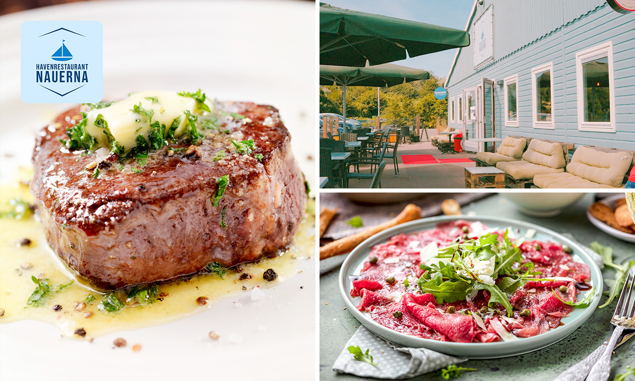 3-gangendiner à la carte aan de haven