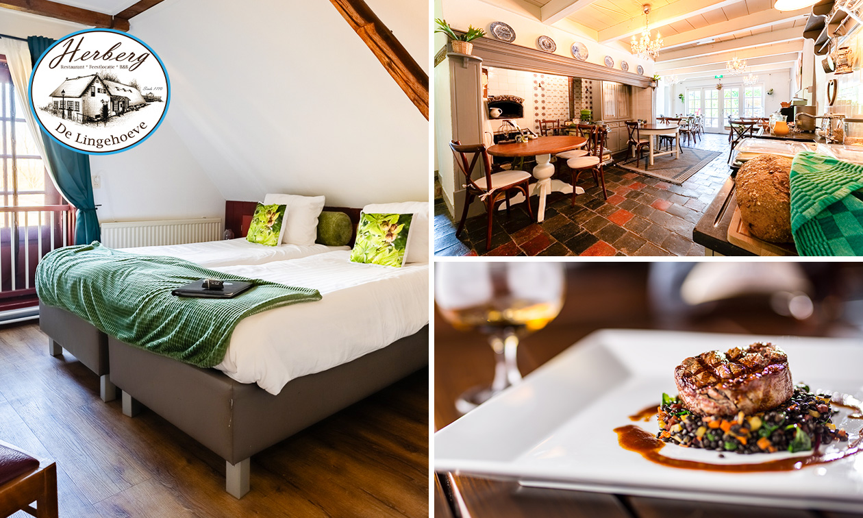 1 oder 2 Übernachtung(en) für 2 + Frühstück + 3-Gänge-Menü in der Nähe von Leerdam