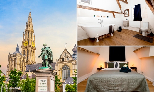 Übernachtung für 2 + 3-Gänge-Menü + Frühstück + Late Check-out in Antwerpen