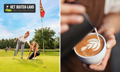 9 holes Pitch&Putt golf + warme drank