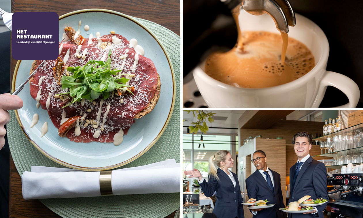 3-gangenlunch + drankje naar keuze bij Het Restaurant - ROC in hartje Nijmegen