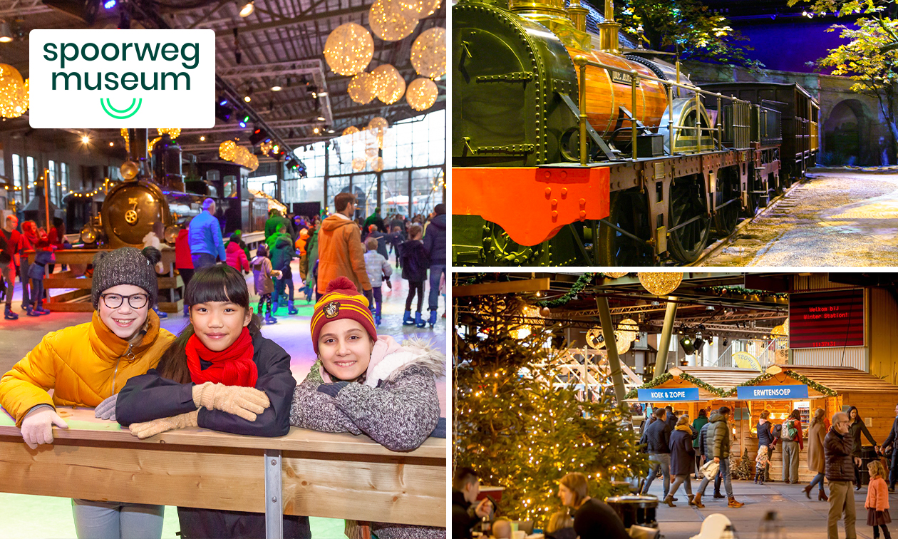 Entree voor het Spoorwegmuseum