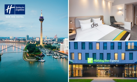 Overnachting voor 2 + ontbijt in het centrum van Düsseldorf