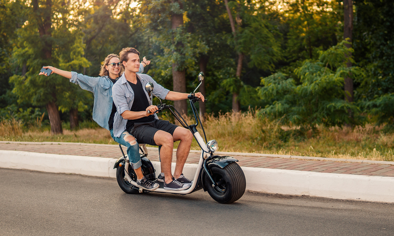 E-chopper huren (3 uur) + helm