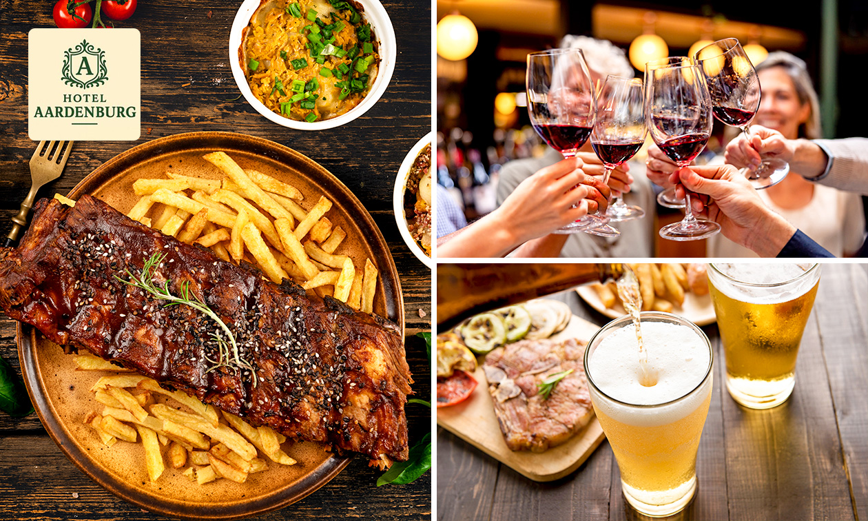 Hoofdgerecht naar keuze + bier of wijn