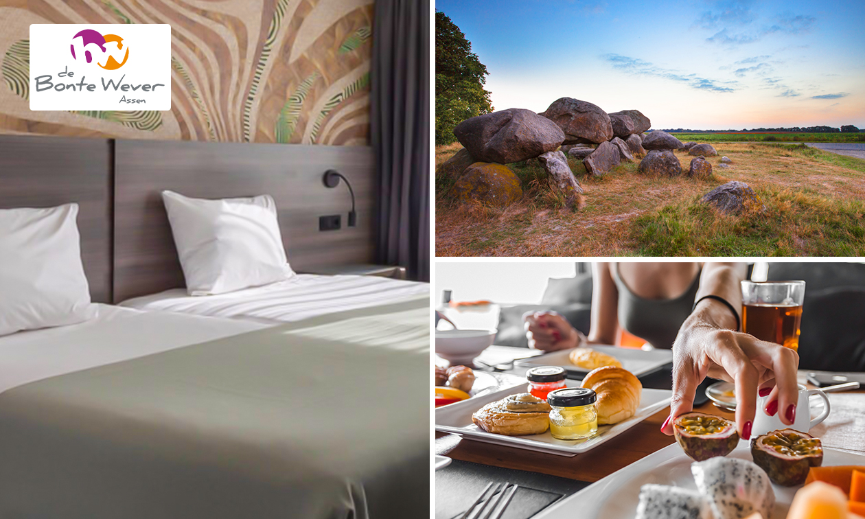 Übernachtung für 2 Personen + Frühstück in Assen