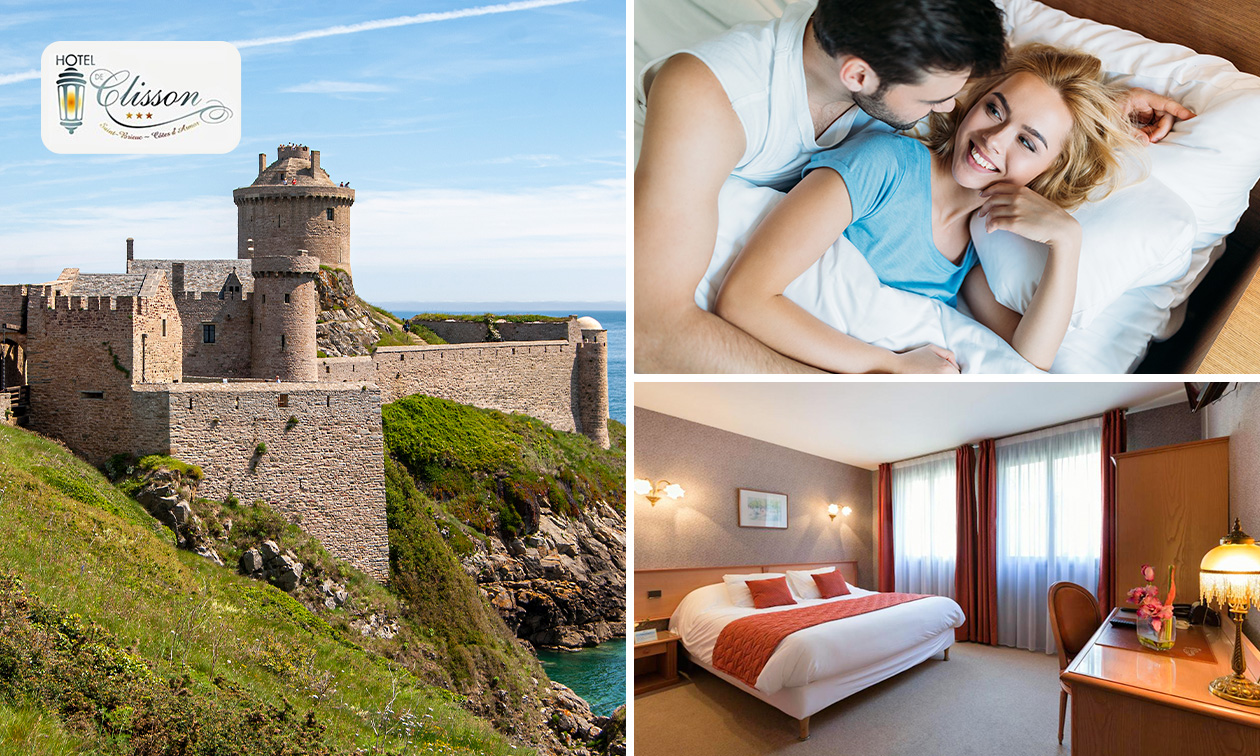 Übernachtungen für 2 + Frühstück + Champagne + Dinner in Saint-Brieuc