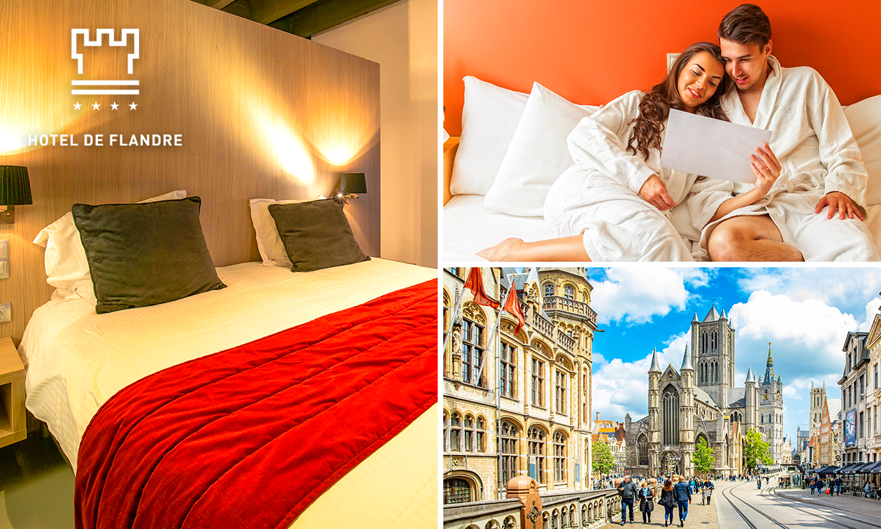 Übernachtung für 2 + Frühstück + Late Check-out + Willkommensgetränk in Gent