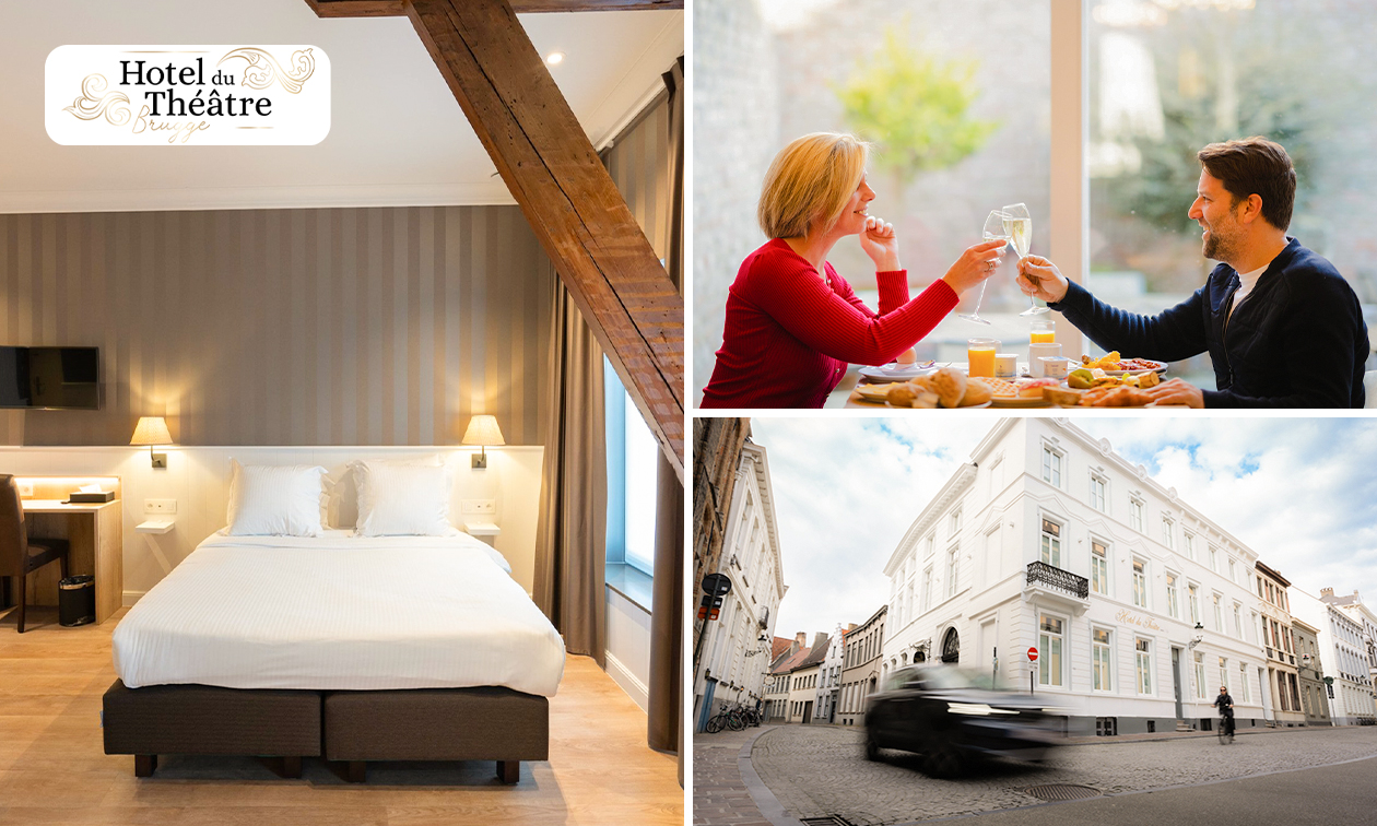 Übernachtung für 2 + Frühstück im Herzen von Brügge