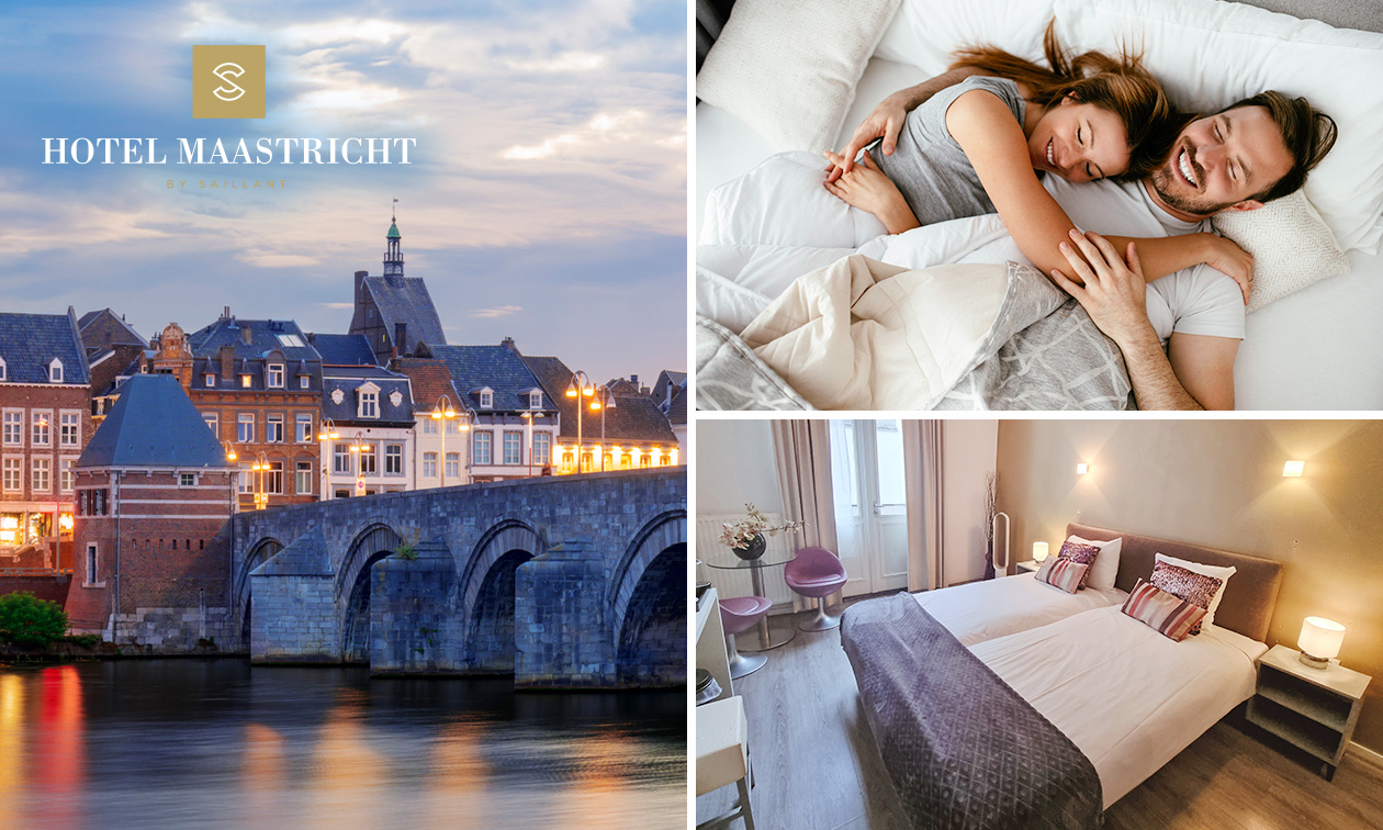 Übernachtung für 2,3 oder 4 + Frühstück + opt. Flasche Sekt oder mehr im Herzen von Maastricht