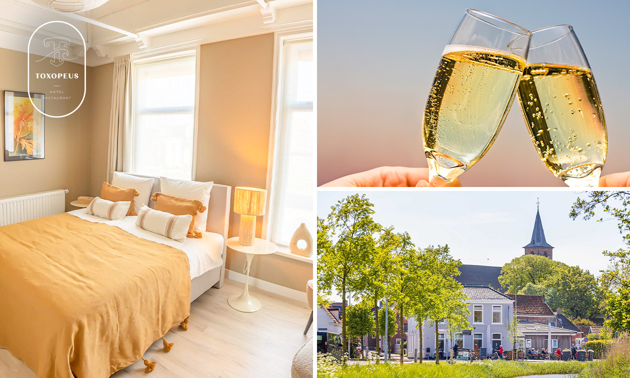 Übernachtung für 2 + Getränk + Häppchenplatte + Late Check-out im Hotel Toxopeus Anjum