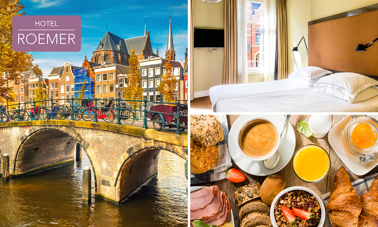 Übernachtung für 2 + Frühstück im Herzen von Amsterdam