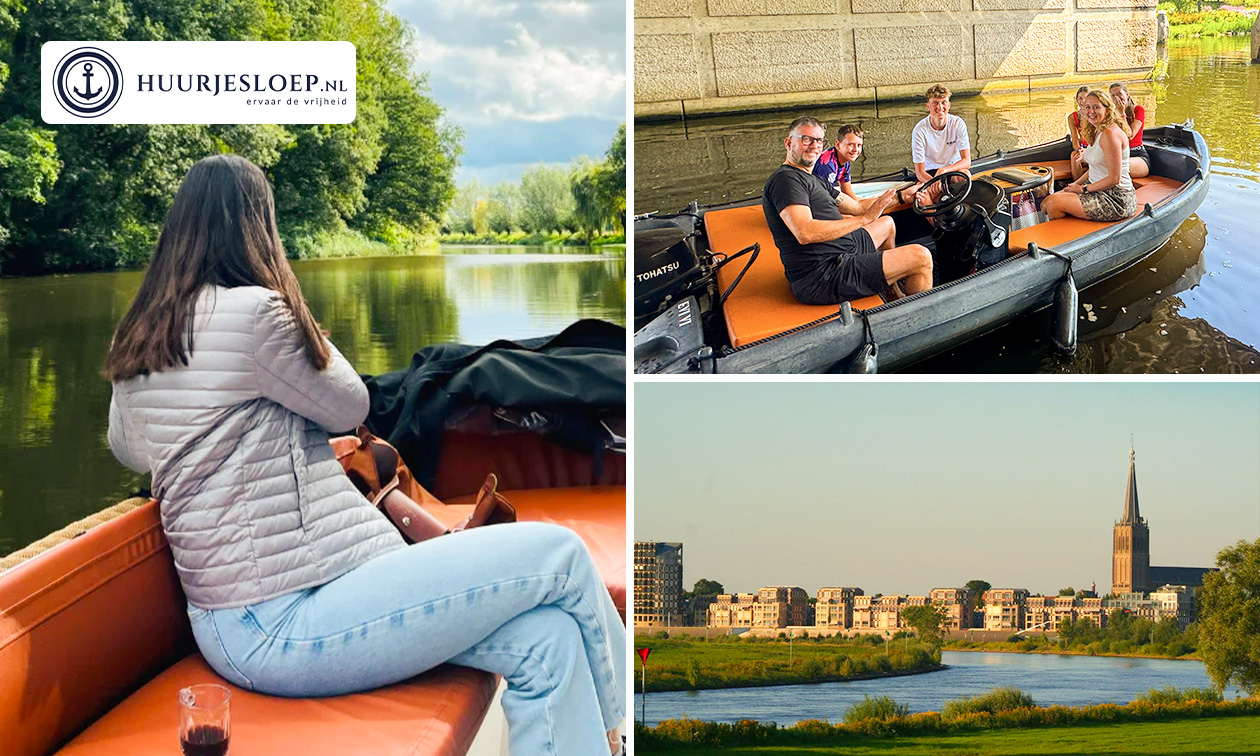 Sloepverhuur (3 of 4,5 uur) voor 2 tot 10 personen