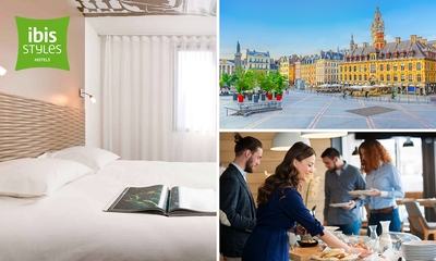 Übernachtung für 2 + Frühstück + Late-Check-out im ibis Styles Lille Aéroport