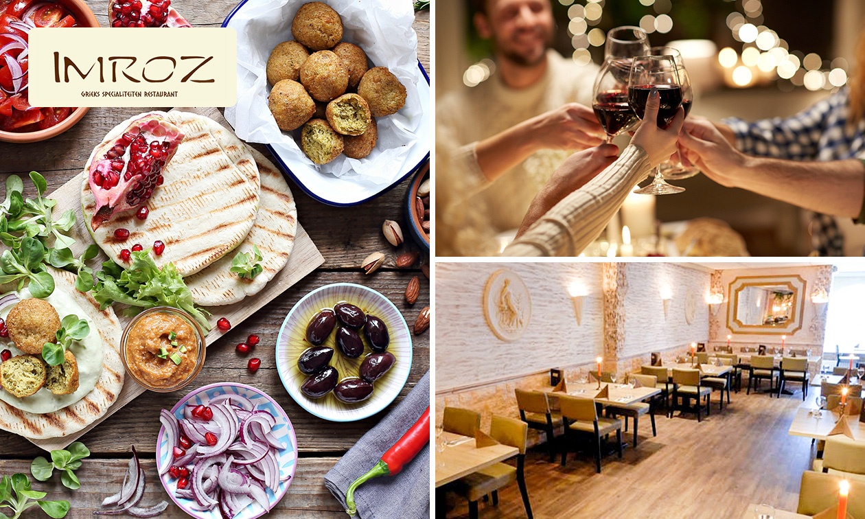 Grieks All-You-Can-Eat meze-diner (2,5 uur) bij Imroz Grieks All-You-Can-Eat meze-diner (2,5 uur) bij Imroz