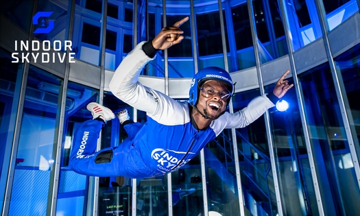 3 of 5 flights indoor skydiven bij Indoor Skydive Roosendaal