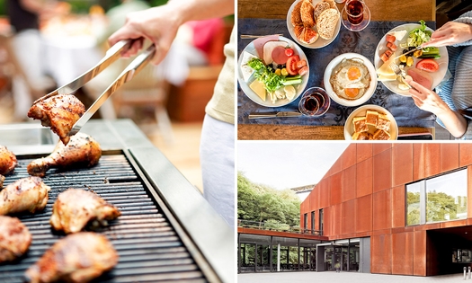 Ausgebreitetes Samstag-Brunchbuffet in Solingen