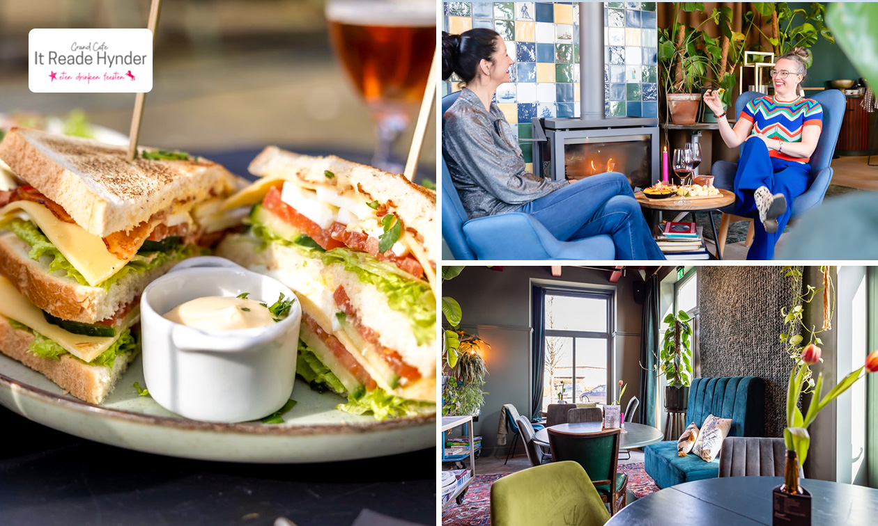 Wandel- of fietsarrangement + warme drank + koek en/of 2-gangen keuzelunch bij It Reade Hynder