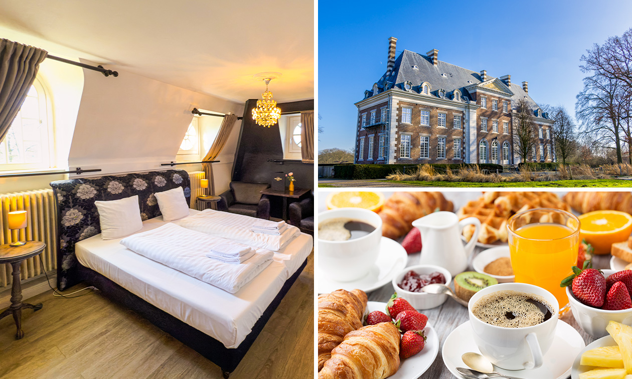 Übernachtung für 2 in einem Schloss + Frühstück + Flasche Sekt