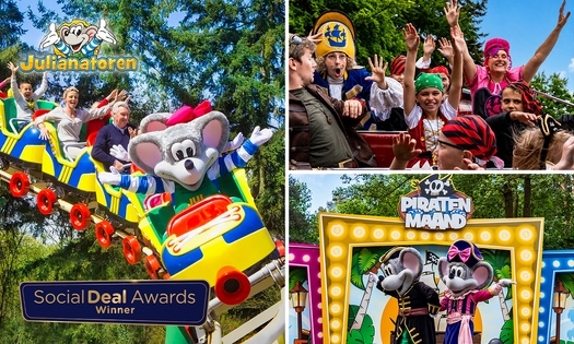 Entrée pour le mois des Pirates au parc d'attractions pour enfants Julianatoren