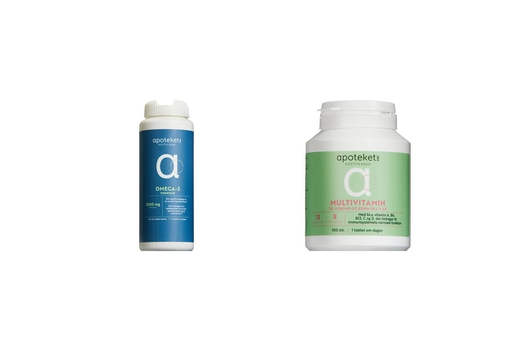 Multivitamin og omega 3 fiskeolie