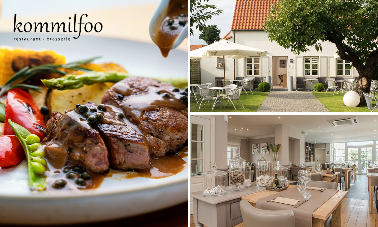 2-gangenlunch of 3-gangen keuzediner of -lunch bij Brasserie Kommilfoo