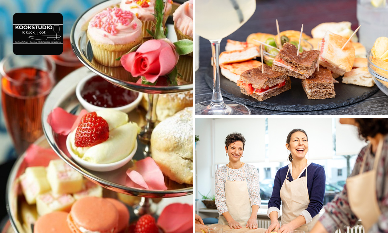 Lunchworkshop (ca. 2,5 uur) of high tea-workshop (ca. 3 uur)