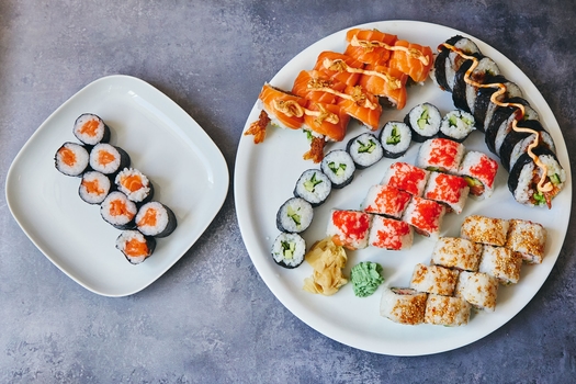 Stor sushimenu