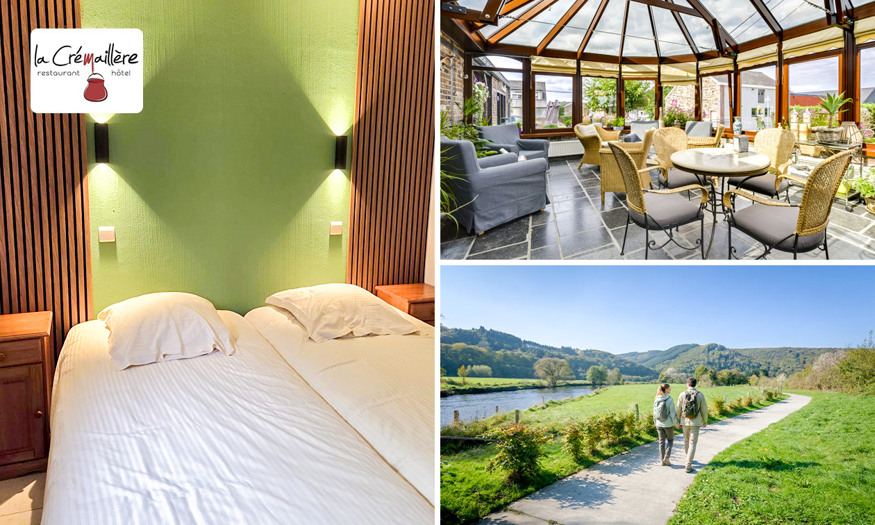 Übernachtung für 2 + ein Glas Sekt + Frühstück mitten in den Ardennen