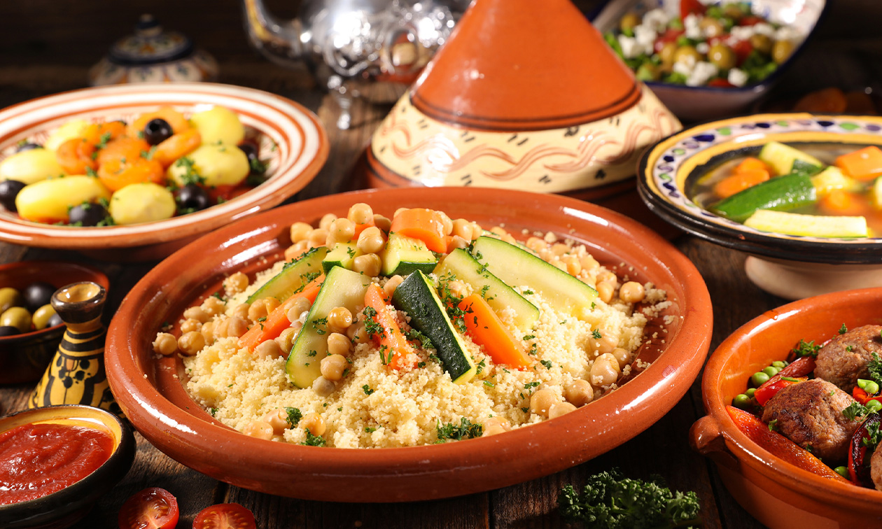 Menu marocain en 3 services à la carte près de Bruxelles