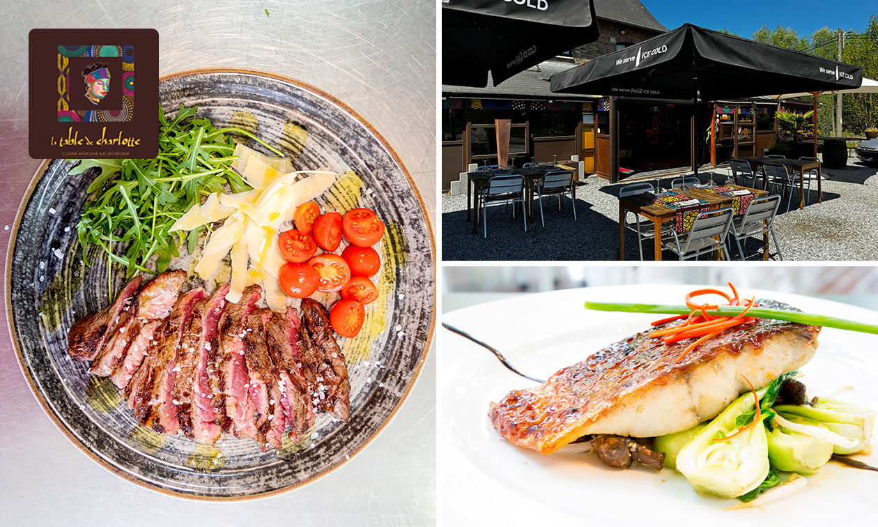 Menu en 2 ou 3 services à la carte près de Sambreville