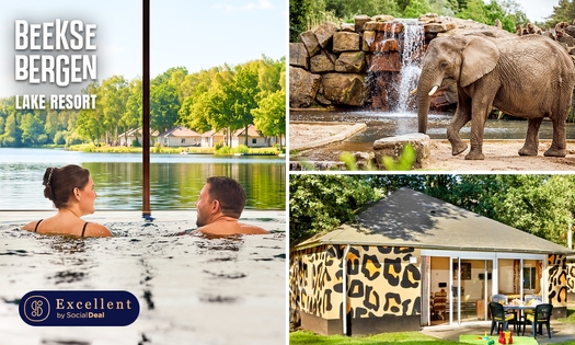 Wochenmitte oder Wochenende (3-6 Pers.) im Lake Resort Beekse Bergen + Eintritt in den Safaripark