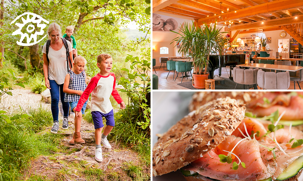 Wandelarrangement + 2-gangenlunch + warme drank + gebak