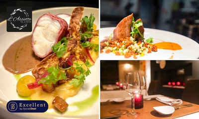Menu en 3 ou 4 services + dégustations du chef