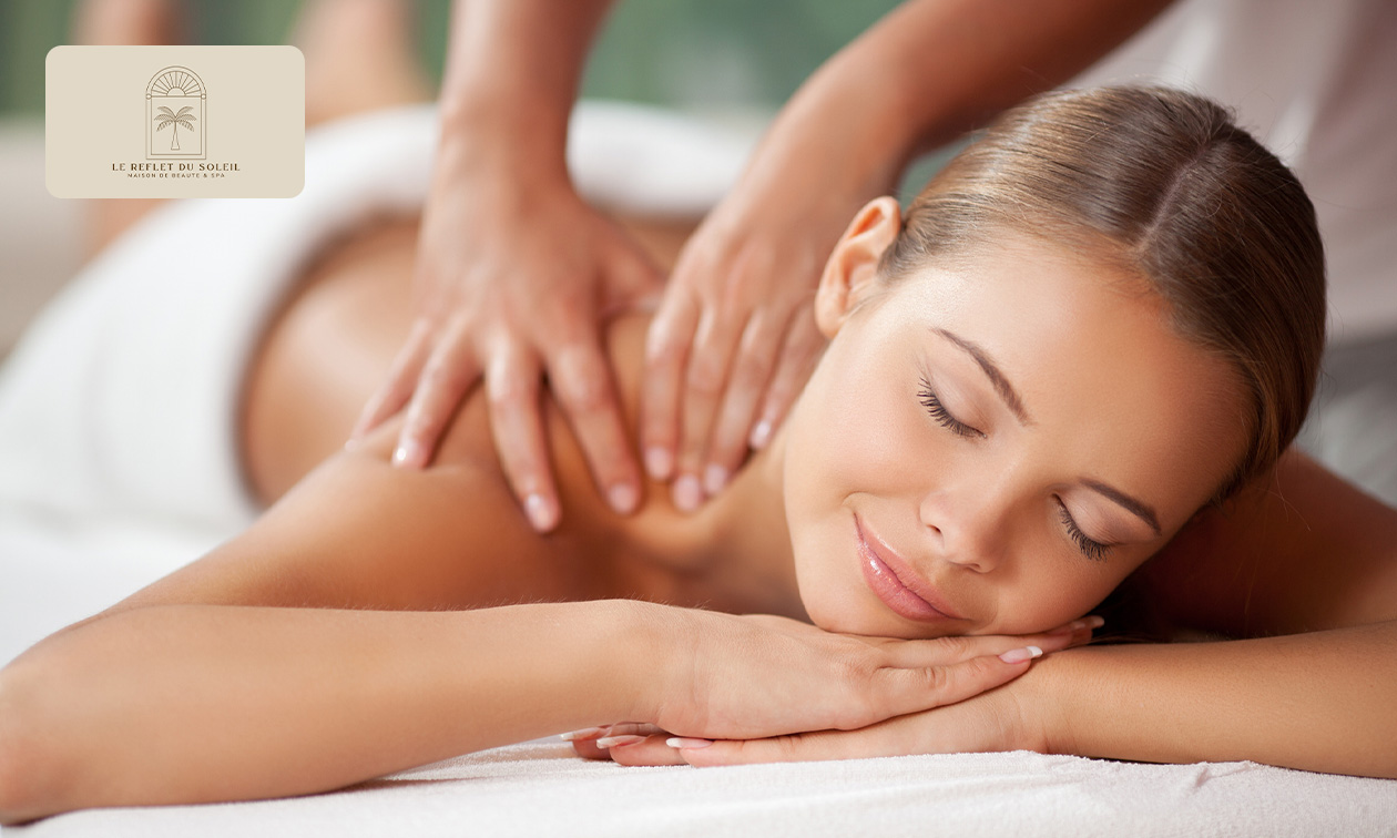 Massage relaxant du dos et du visage (60 min) ou rituel beauté (60 min) à Lille