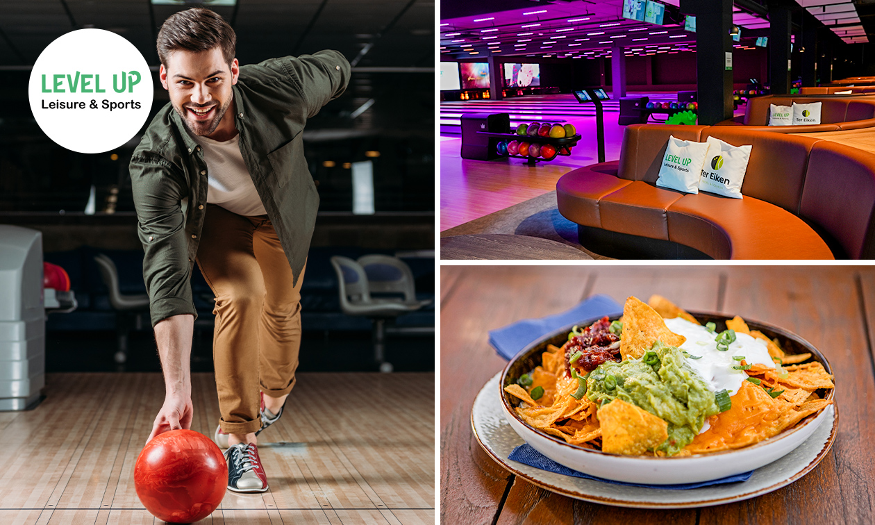 Bowlen (55 min) voor 2 tot 6 personen + nachoschotel