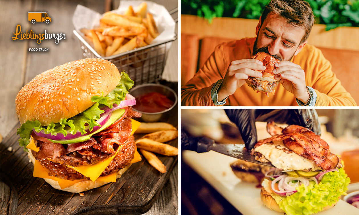 1 oder 5 Burger nach Wahl + Beilage