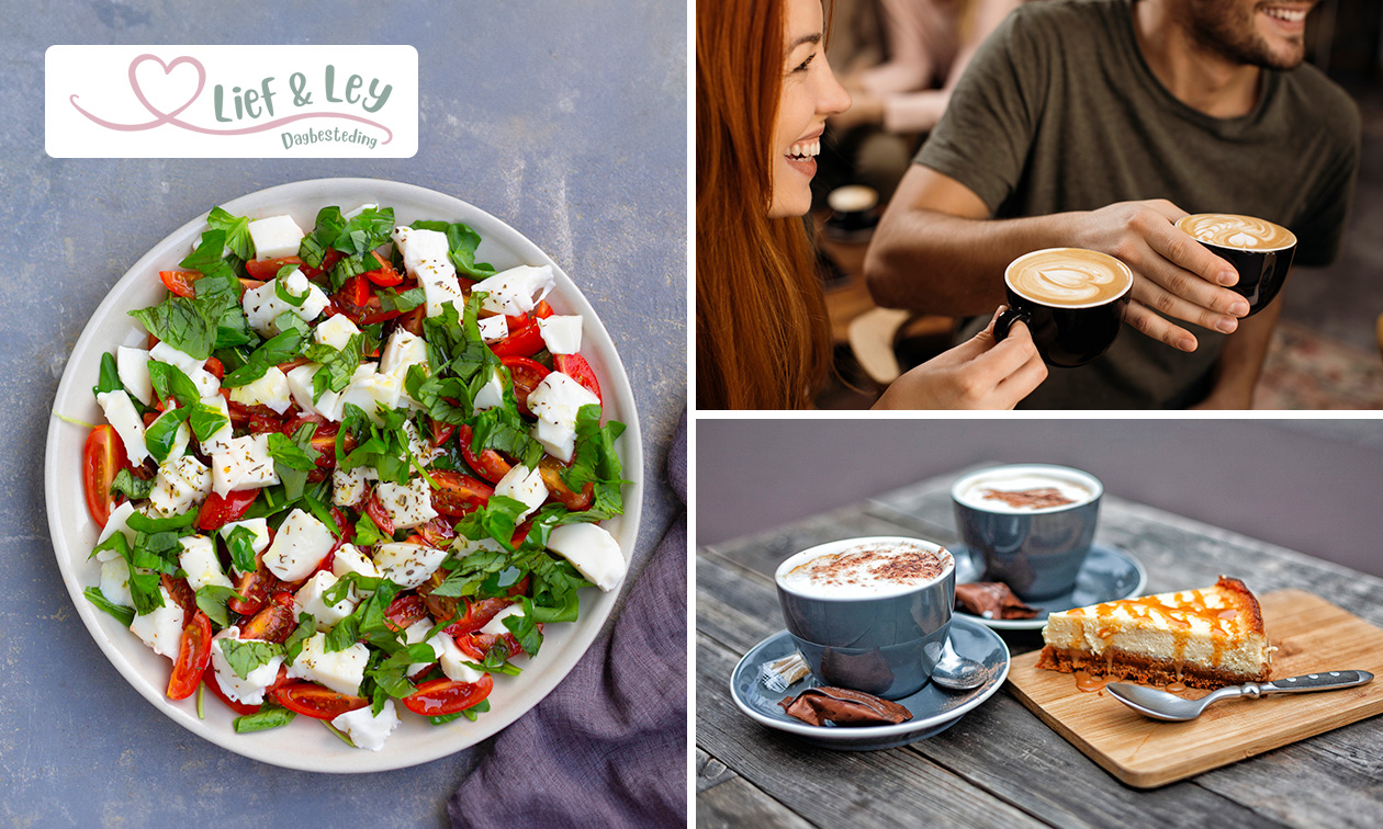 2-gangen keuzelunch + warme drank bij Lief & Ley