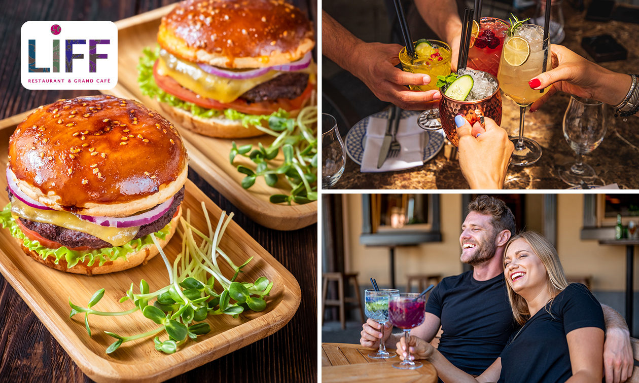 Burger + cocktail of gin tonic bij Liff in hartje Assen