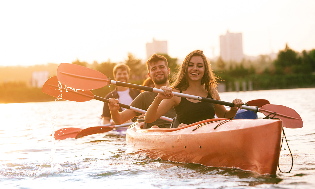 Kajaktocht in hartje Gent