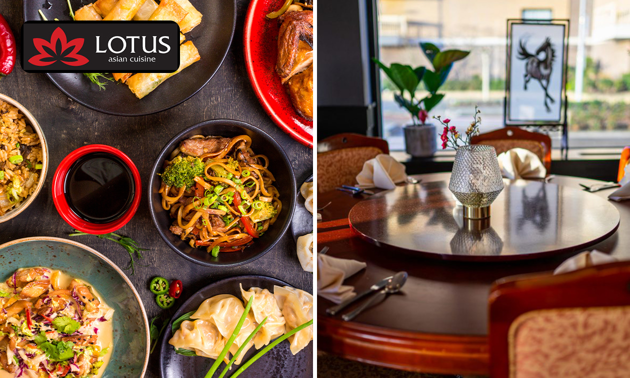 All-You-Can-Eat (ohne Zeitlimit) bei Lotus Asian Cuisine
