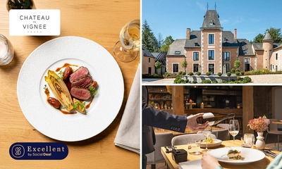 Menu bistronomique en 3, 4 ou 5 services au Lounge by Château de Vignée