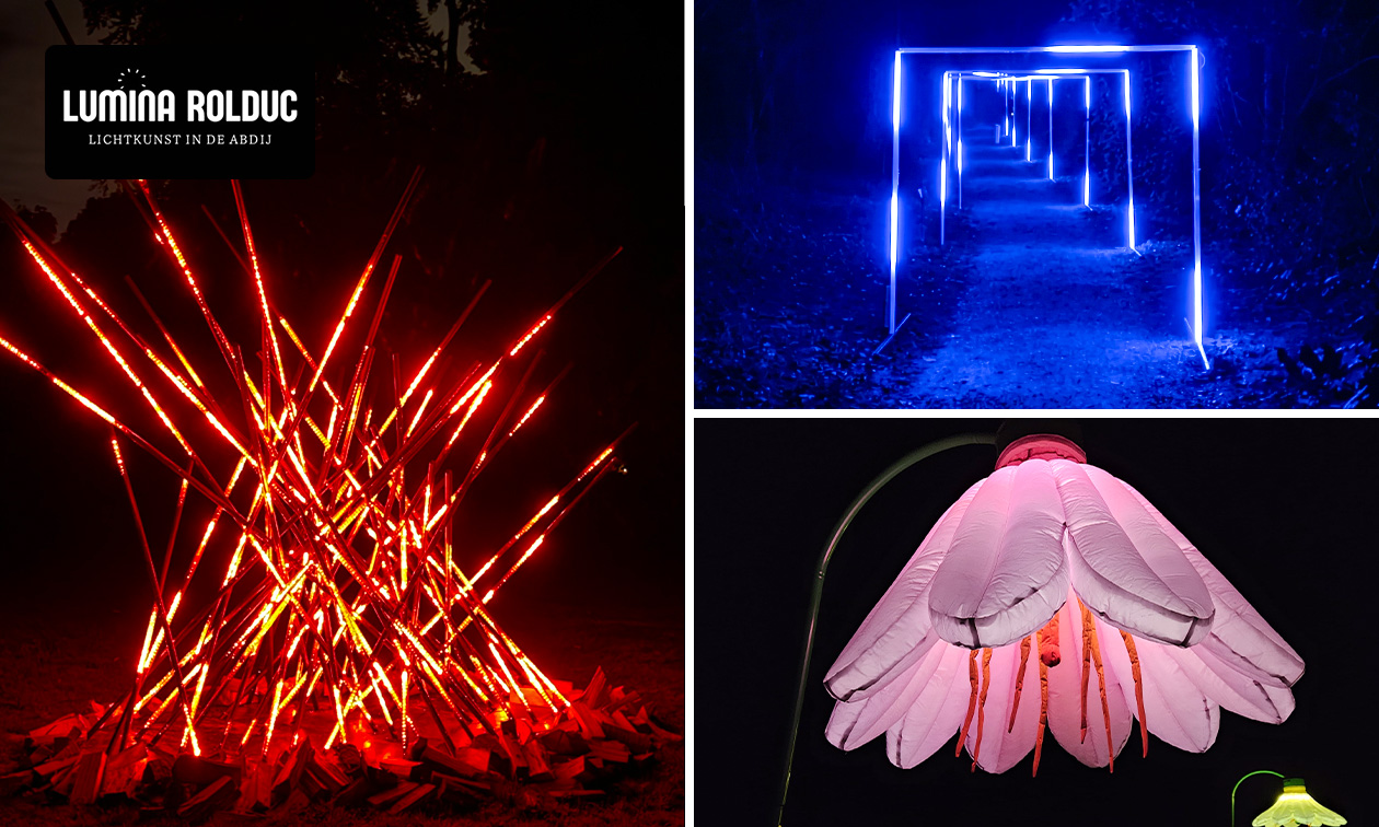 Eintritt Lumina Rolduc - Lichtkunst in der Abtei + Kaffee, Tee oder heiße Schokolade