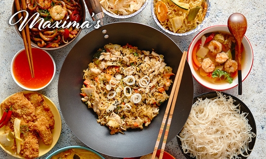 Indische rijsttafel of 3-gangendiner bij Maxima's