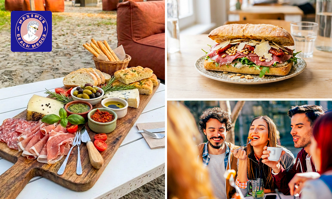 Warme drank met gebak, 2-gangenlunch of borrelplank voor 2