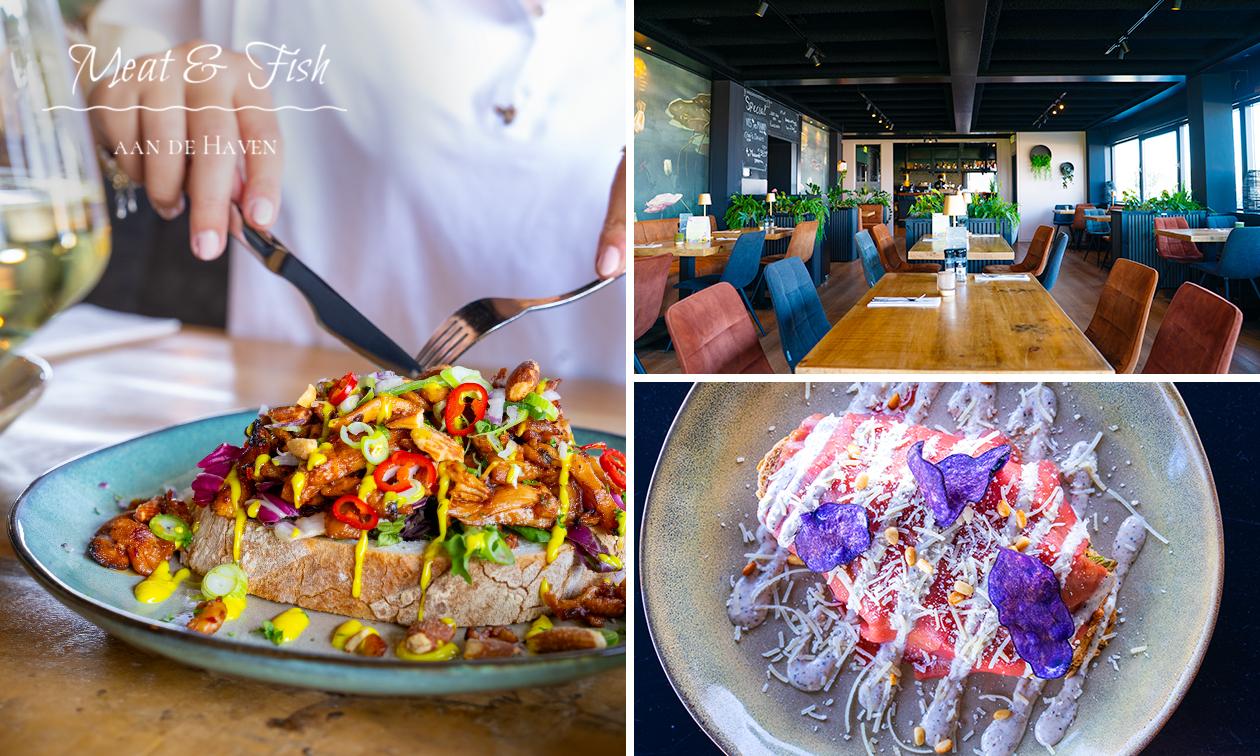 2-gangenlunch à la carte bij Meat & Fish aan de Haven