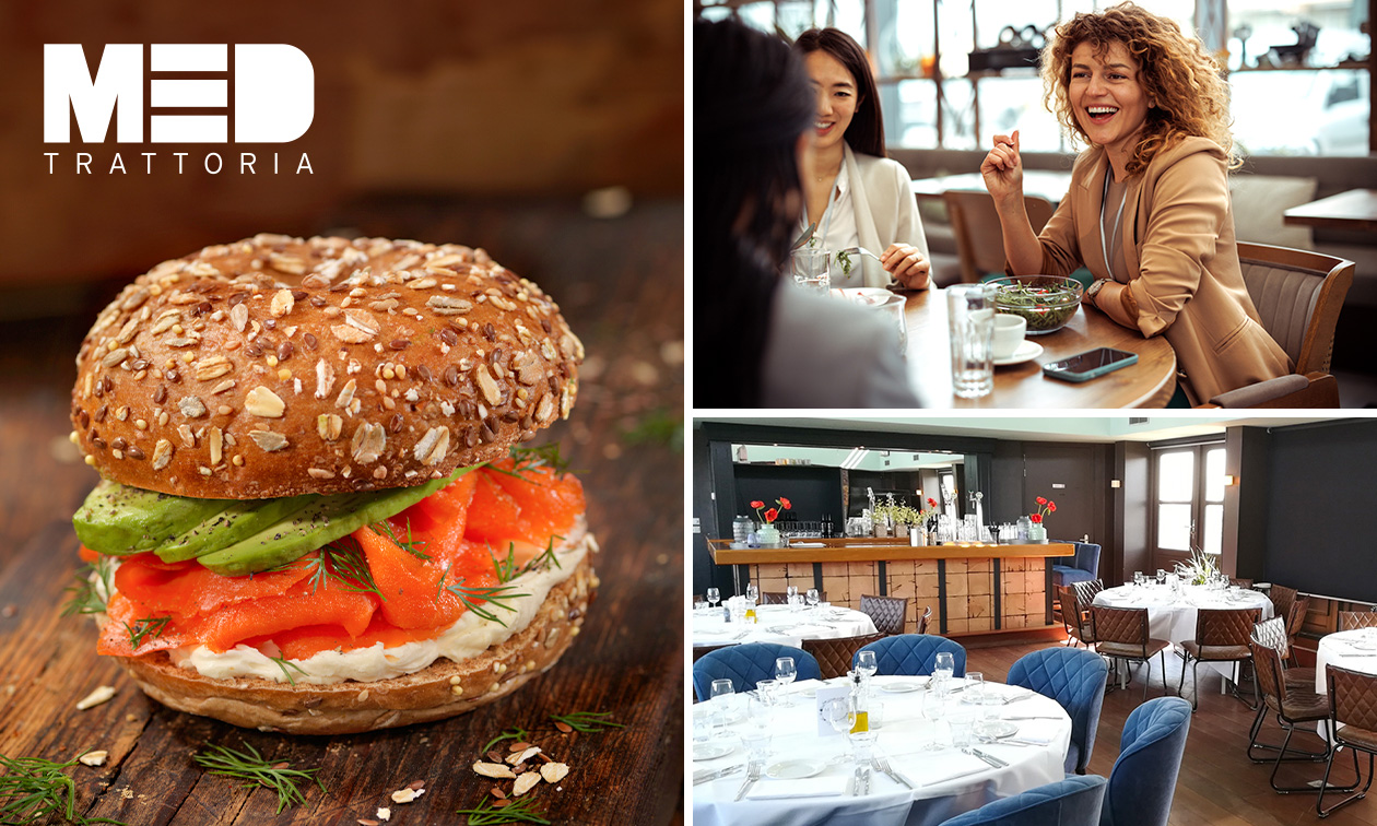 2- of 3-gangen keuzelunch bij MED Trattoria