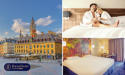 Übernachtung für 2 + Frühstück + Late Check-out in der Nähe von Lille