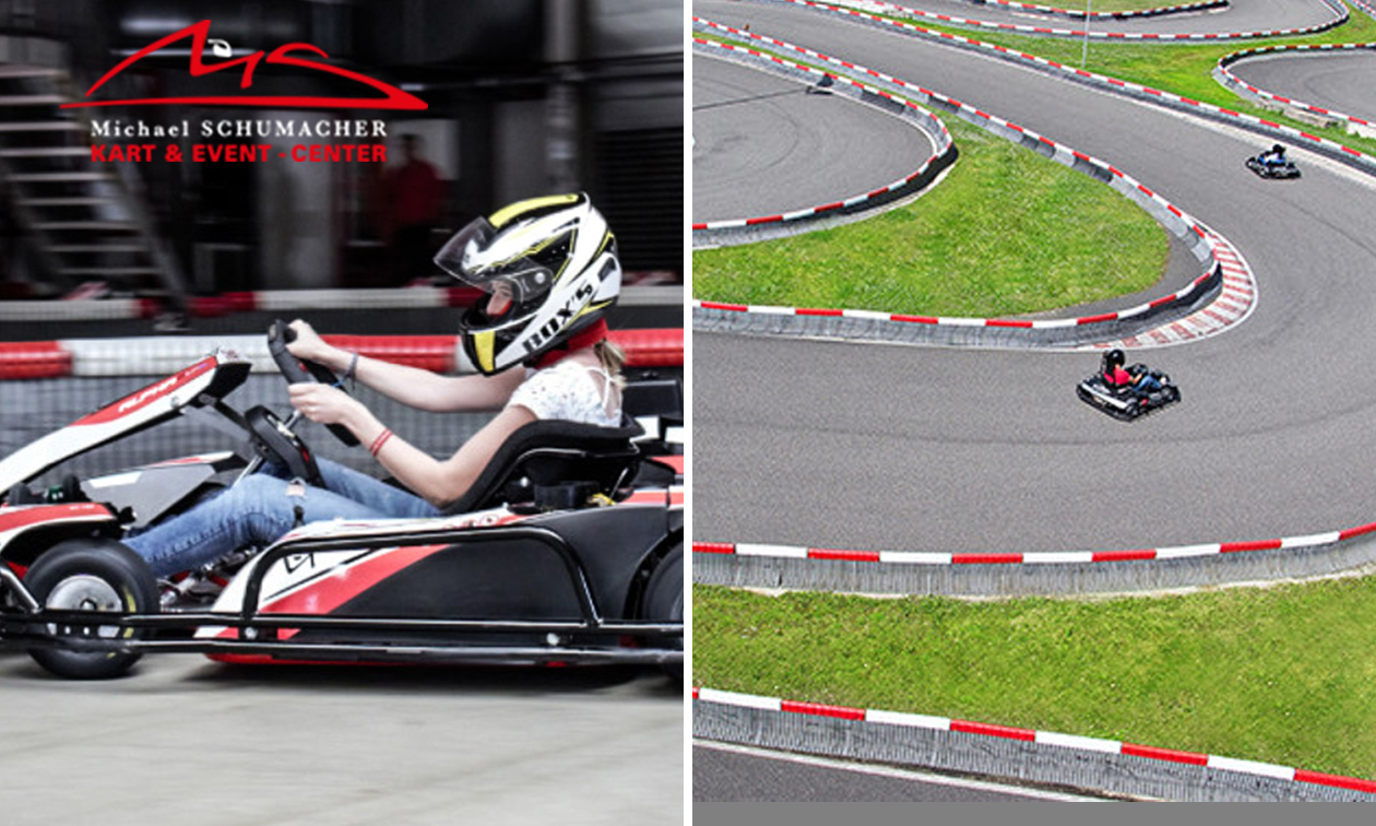 3 GoKart Fahrten á 10 Minuten im Michael Schumacher Kart & Event-Center