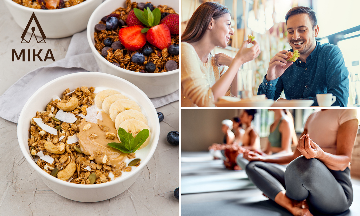 2- of 3-gangen keuzelunch OF ontbijtgerecht naar keuze + yoga
